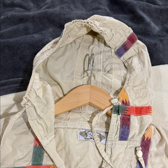 Angelique vintage quilted Plaid Multicolor Hooded jacket L hoodie - Picture 12 of 12